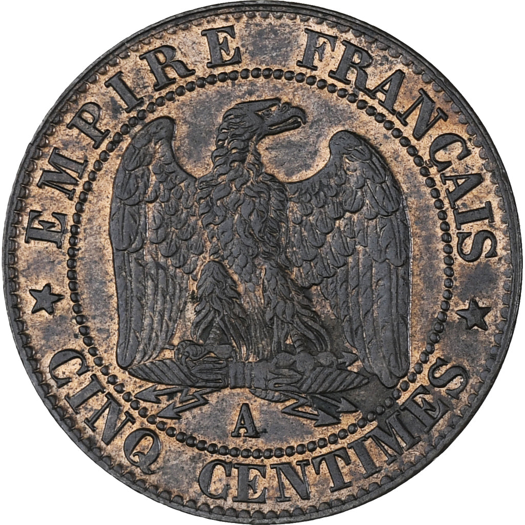 Coin, France, Napoleon III, Napoléon III, 5 Centimes, 1857, Paris, AU(55-58)