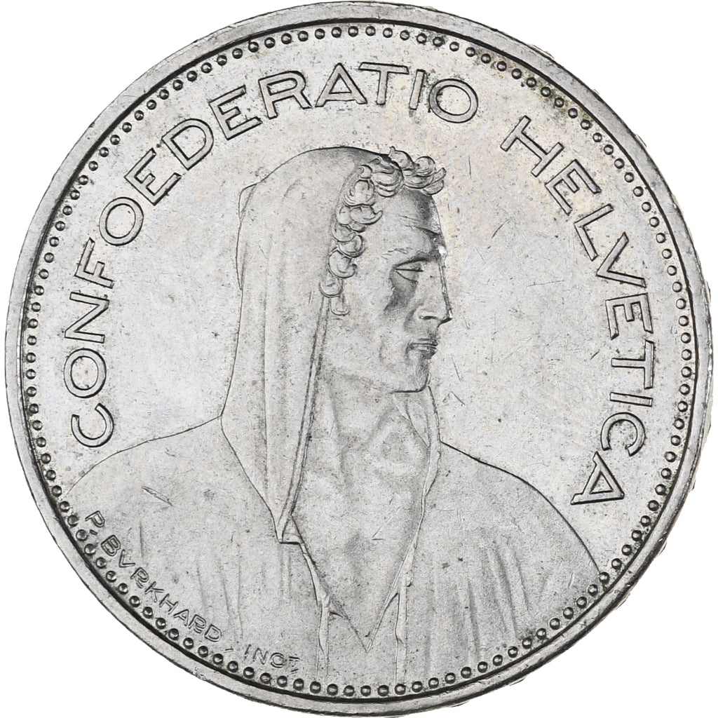 Coin, Switzerland, 5 Francs, 1982, AU(55-58), Copper-nickel, KM:40a.2