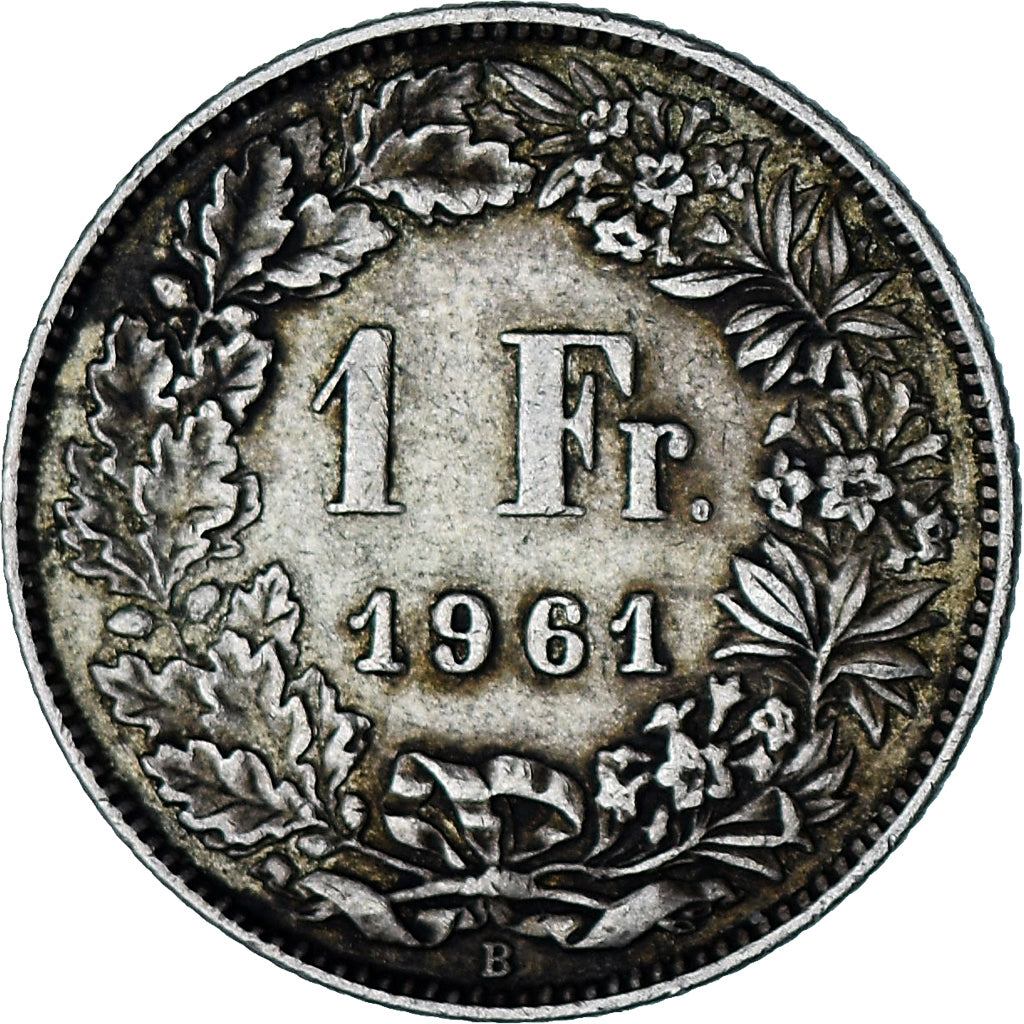 Moneta, Svizzera, Franc, 1961, BB+, Argento, KM:24