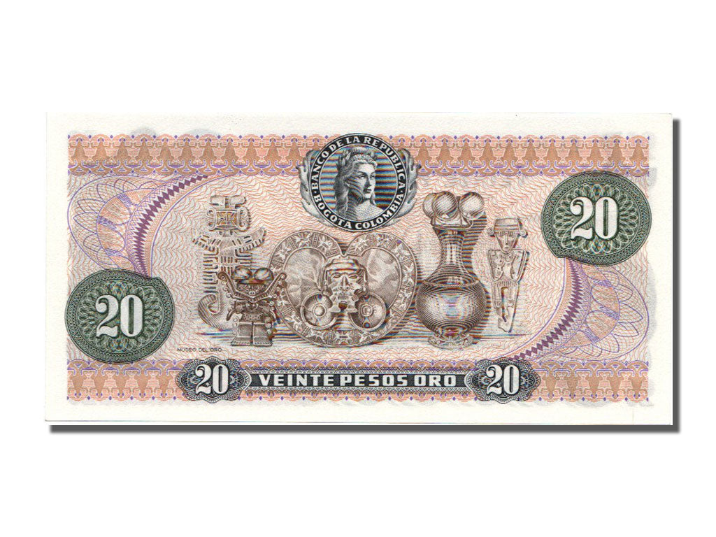 Banconote, Colombia, 20 Pesos Oro, 1983, FDS