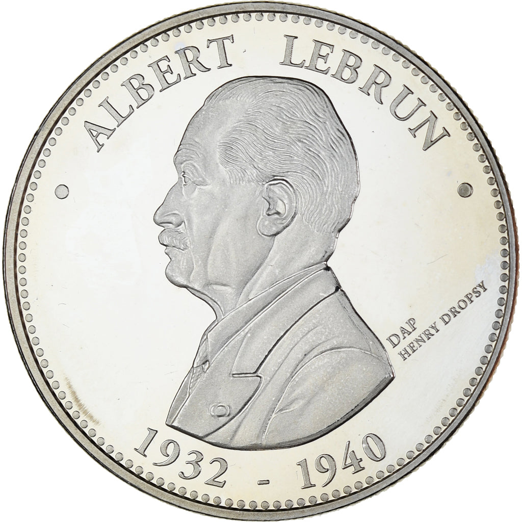 France, Médaille, Les Présidents de la République, Albert Lebrun, Politics