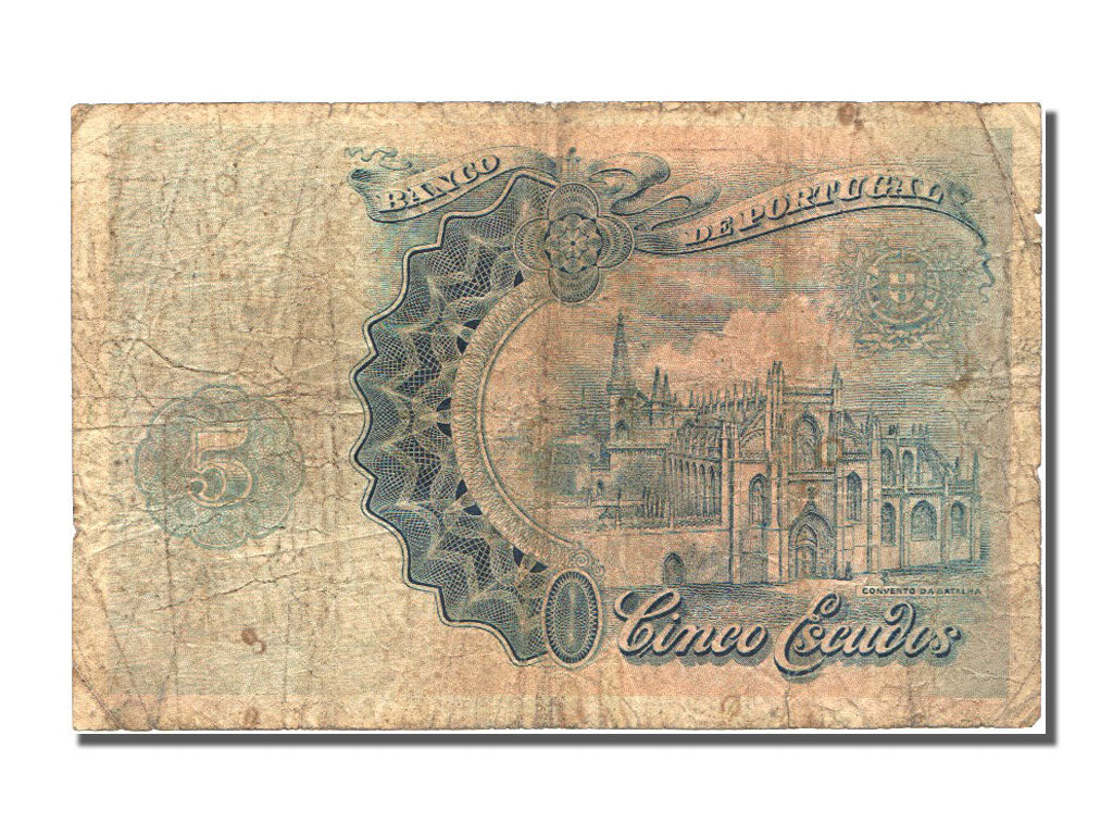 Portogallo, 5 Escudos, 1920, 1920-07-10, MB