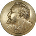 Francia, medalla, History, Plaque médaillon Gambetta, MBC+, Bronce dorado