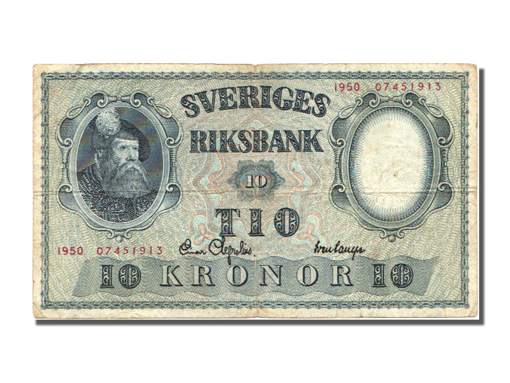 Sweden, 10 Kronor, 1940, KM #40k, EF(40-45)