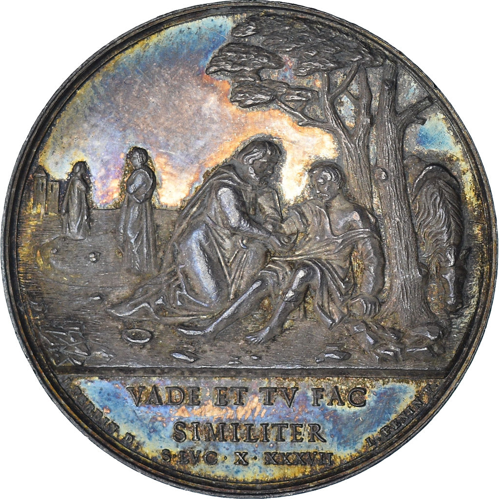 Francia, ficha, Dispensaire général de Lyon, Medicine, 1818, BB+, Argento