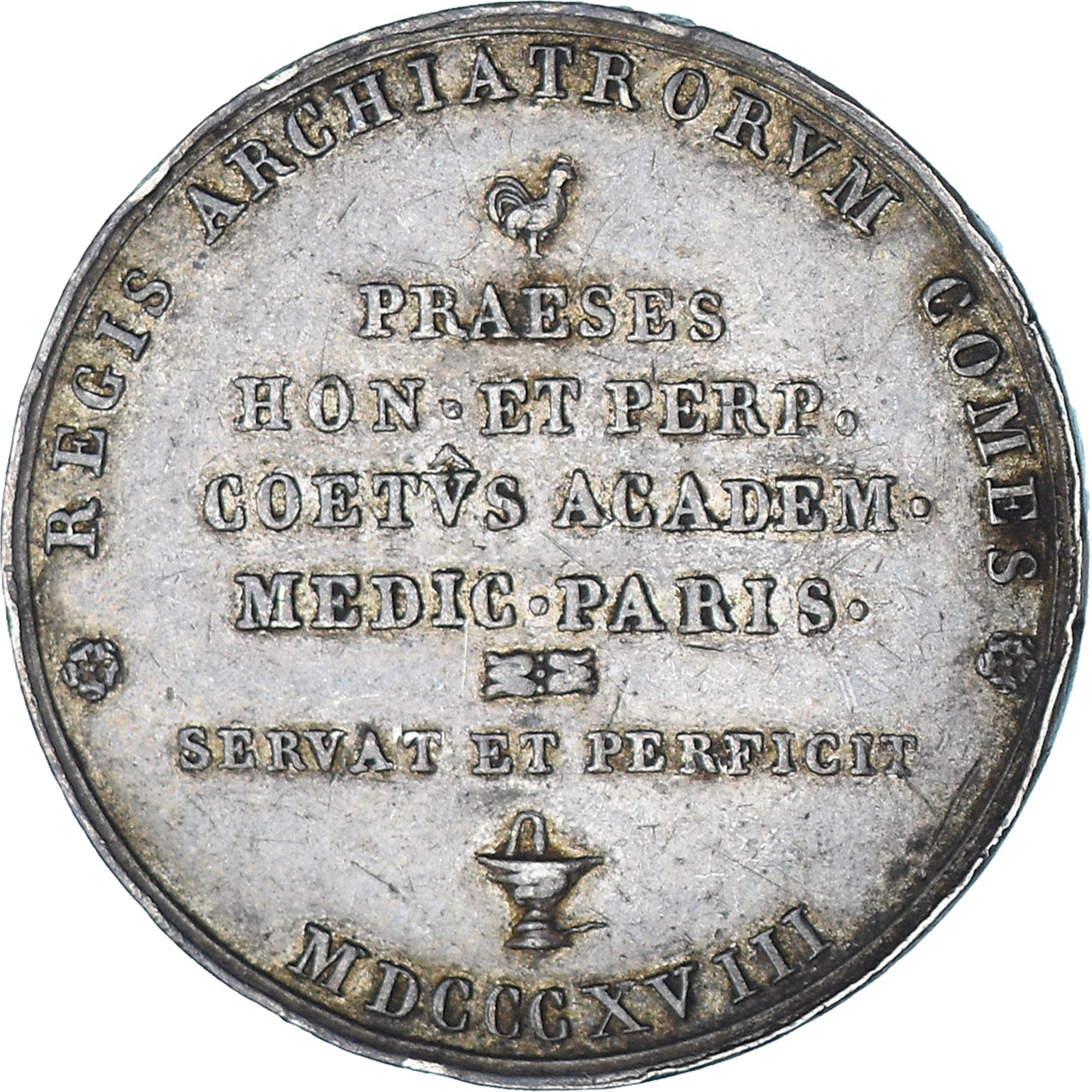 Frankrijk, Token, Antoine Portal, History, 1818, Sociétés de Médecine -