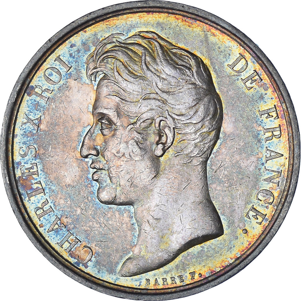 France, Jeton, Charles X, Hospices civils de Paris, Medicine, Barre, SUP, Argent