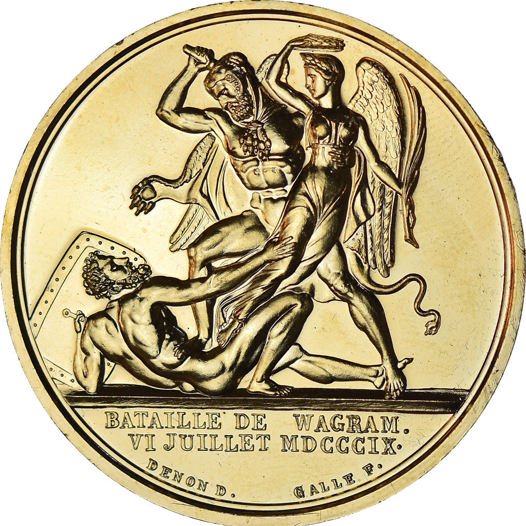 France, Médaille, Napoléon Ier, Bataille de Wagram (1809), History, Denon