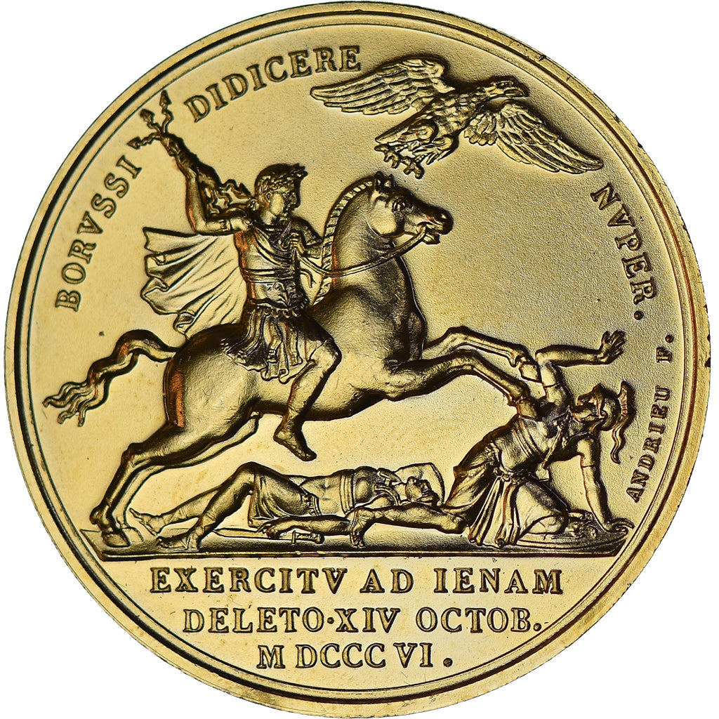 France, Médaille, Napoléon 1er, Exercitv Ad Ienam, History, Denon, Refrappe