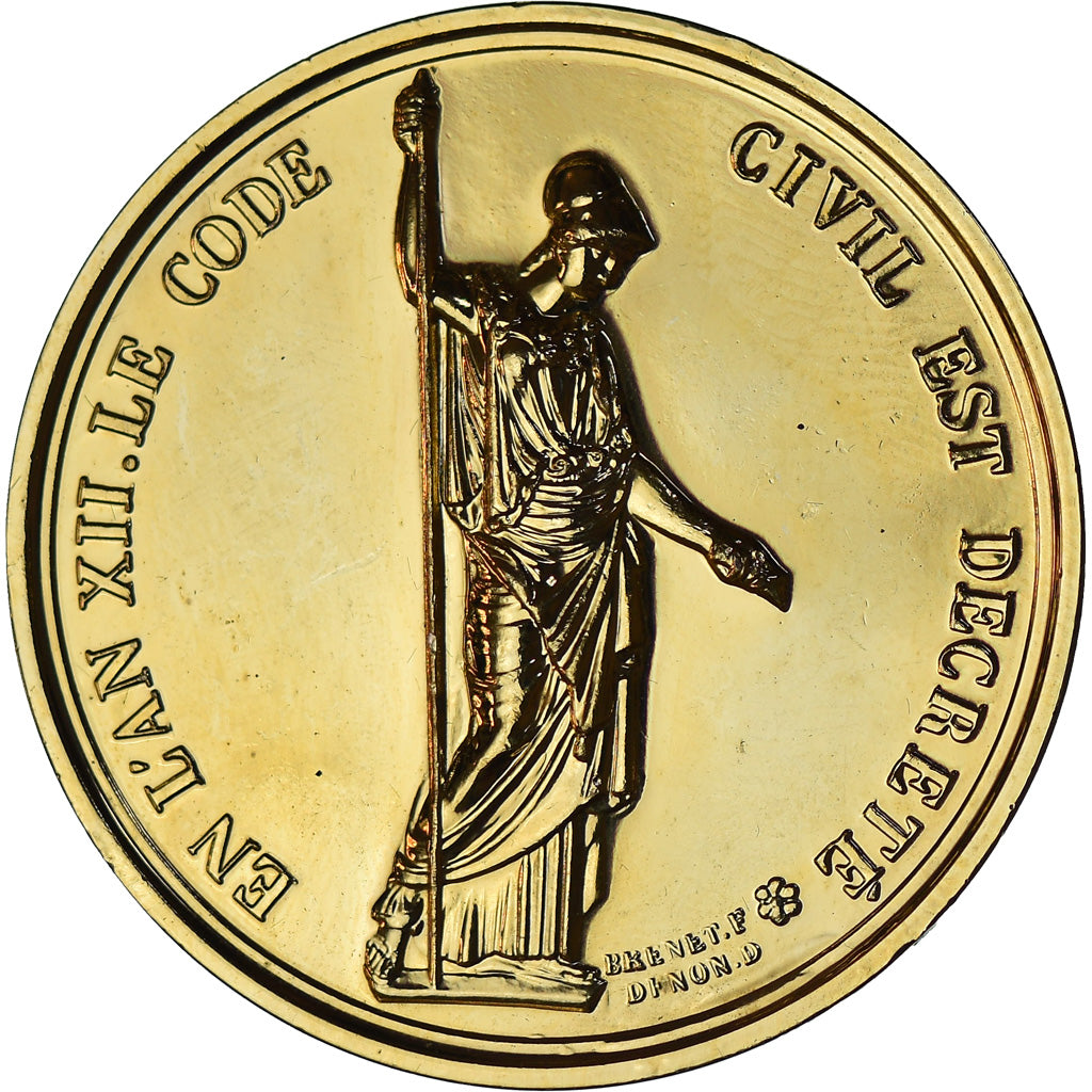 Francia, medaglia, Napoléon Ier, Code Civil (1804), History, Denon, Restrike