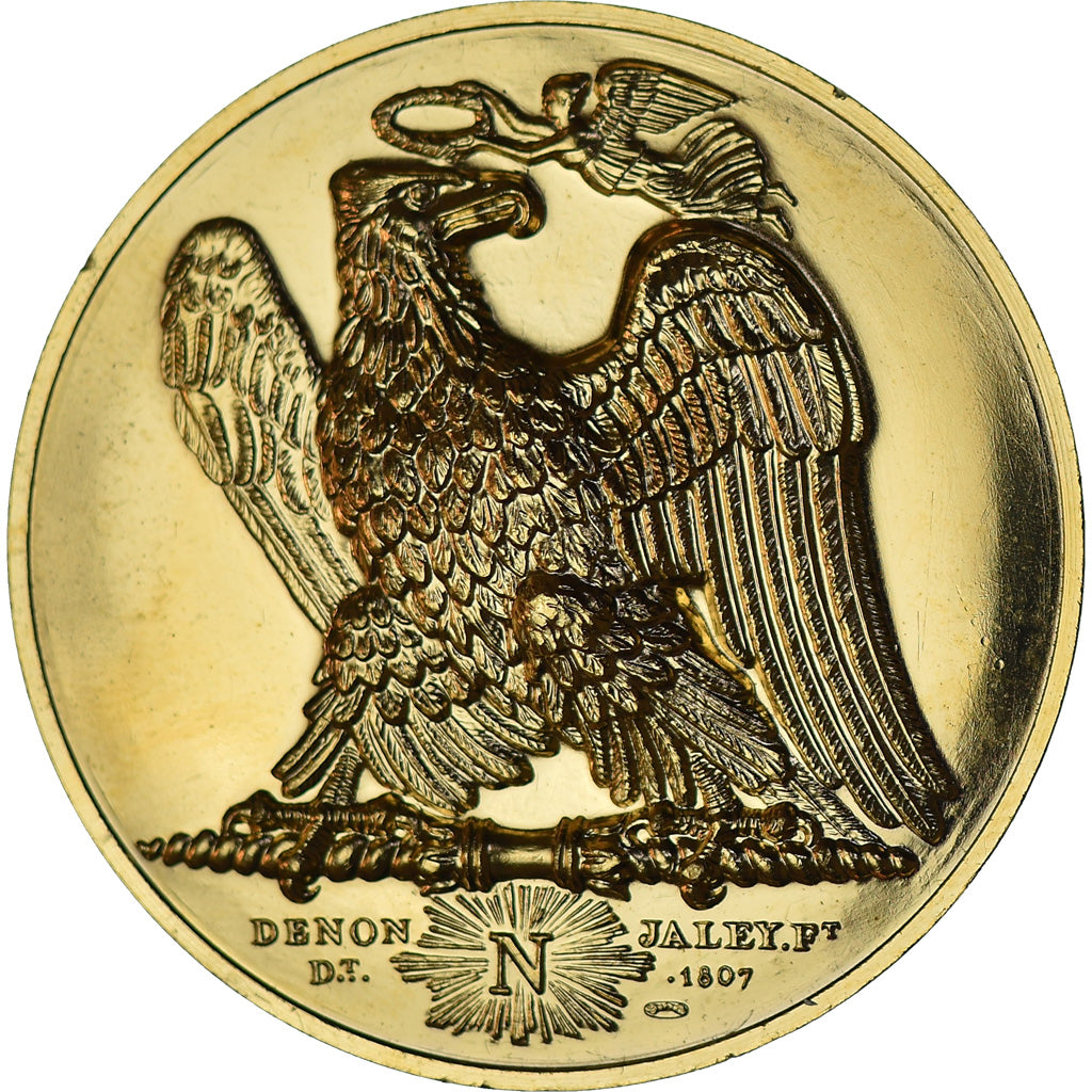 France, Médaille, Napoléon Ier en Egypte, History, Denon, Refrappe, SPL, Gilt