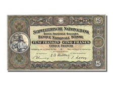 Banknote, Switzerland, 5 Franken, 1951, 1951-02-22, AU(55-58)