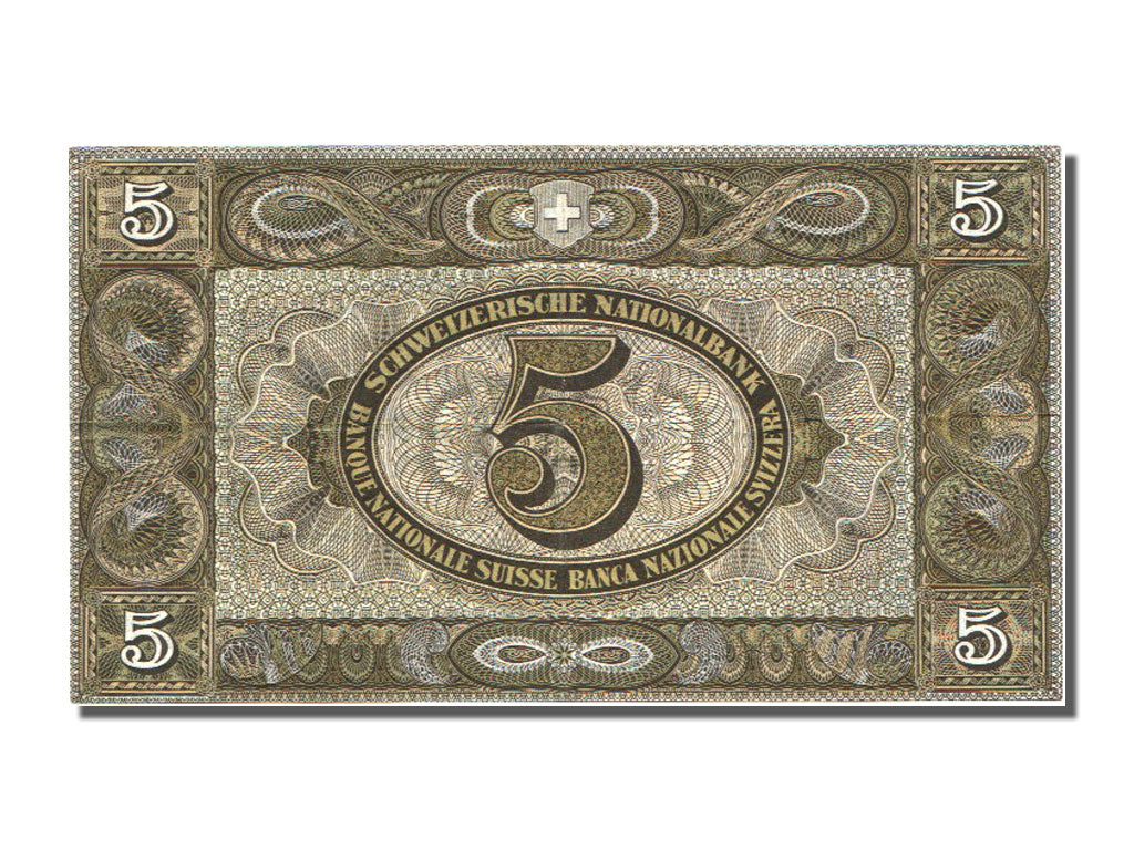 Banknote, Switzerland, 5 Franken, 1951, 1951-02-22, AU(55-58)