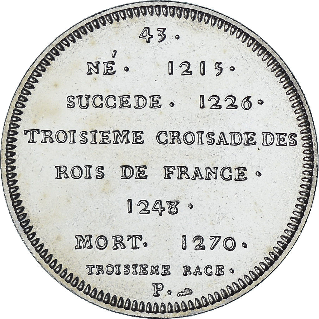 Frankreich, Medaille, Les Rois de France, Saint Louis, History, UNZ