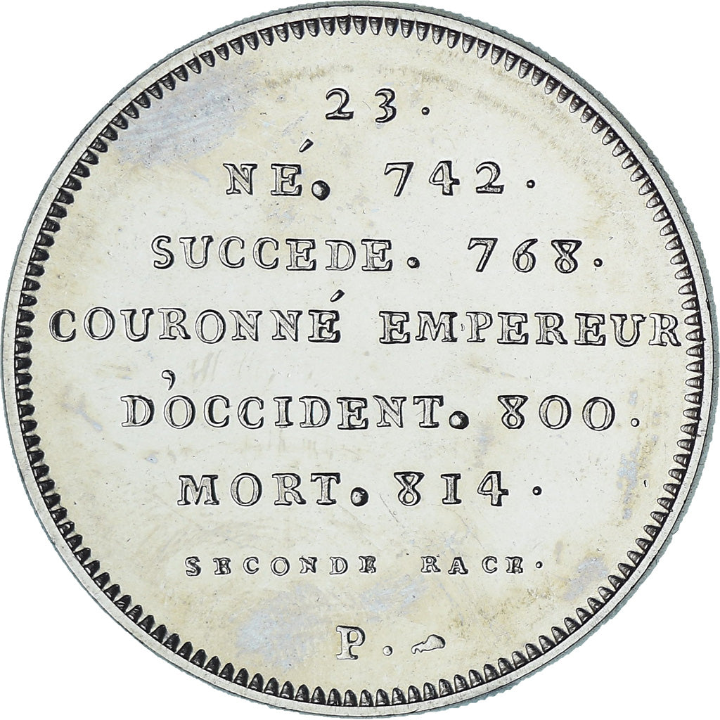 Frankreich, Medaille, Les Rois de France, Charlemagne, History, UNZ