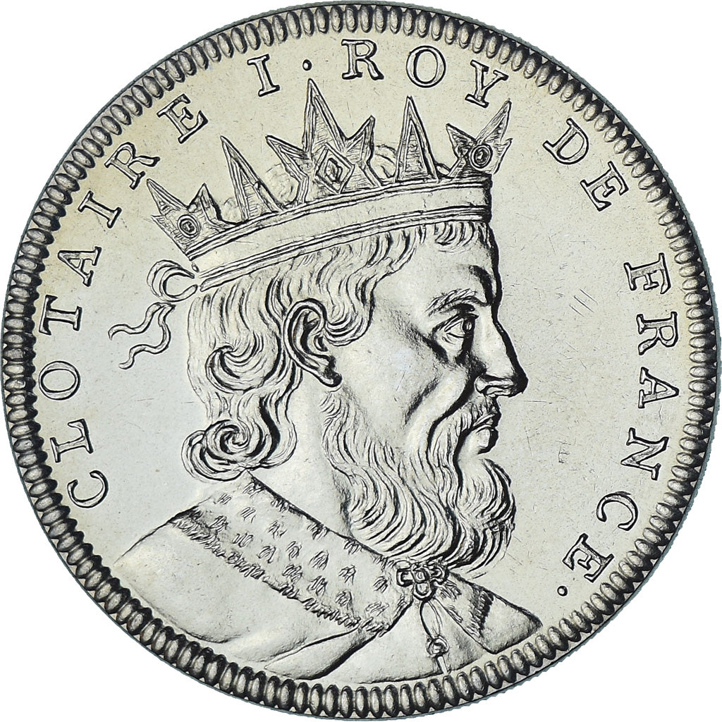 Frankreich, Medaille, Les Rois de France, Clotaire Ier, History, UNZ