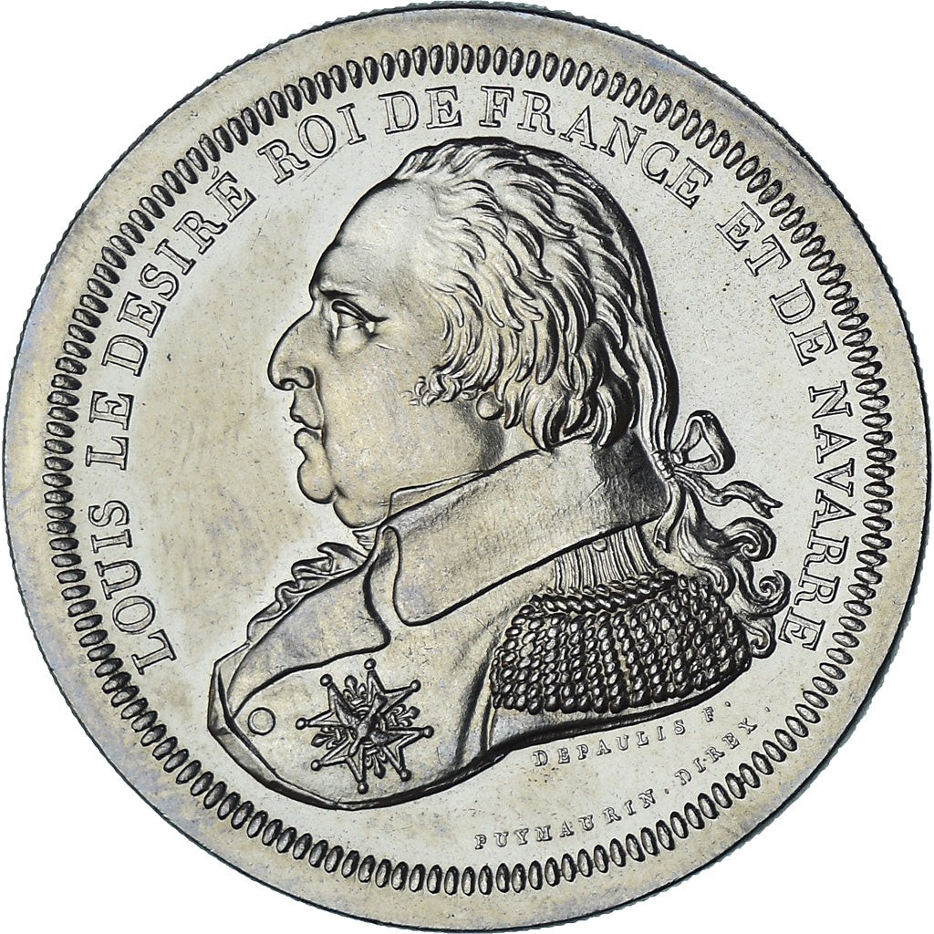 Frankrijk, Medaille, Les Rois de France, Louis le Désiré, History, UNC-