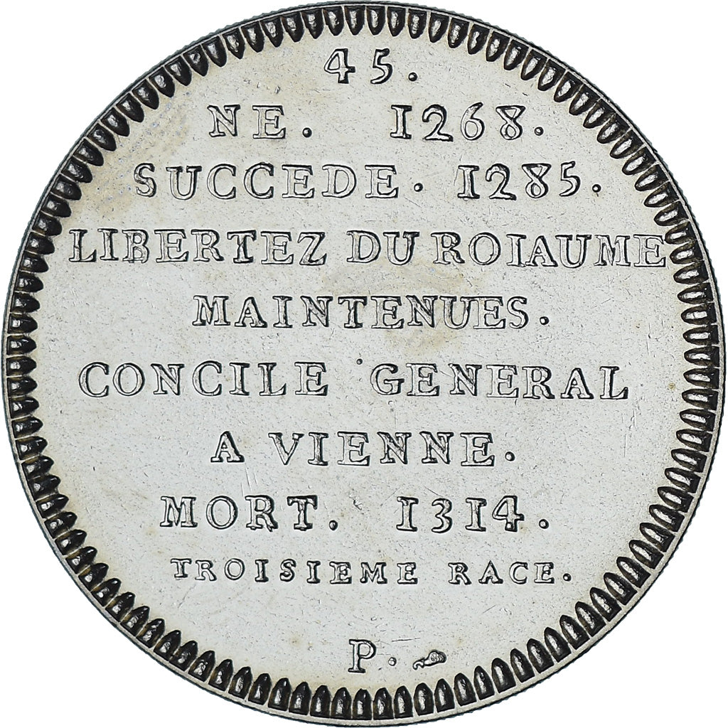 Frankrijk, Medaille, Les Rois de France, Philippe IV, History, UNC-
