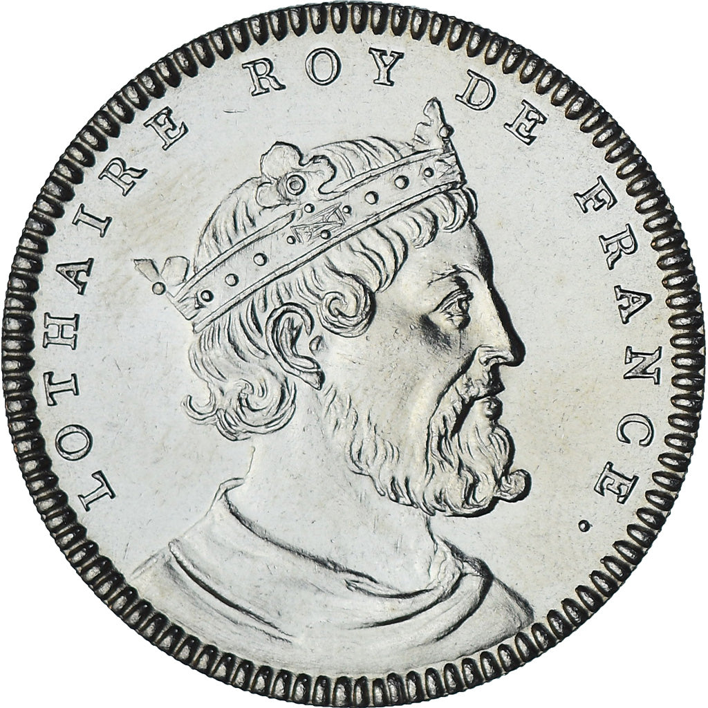 Frankreich, Medaille, Les Rois de France, Lothaire, History, UNZ, Kupfer-Nickel