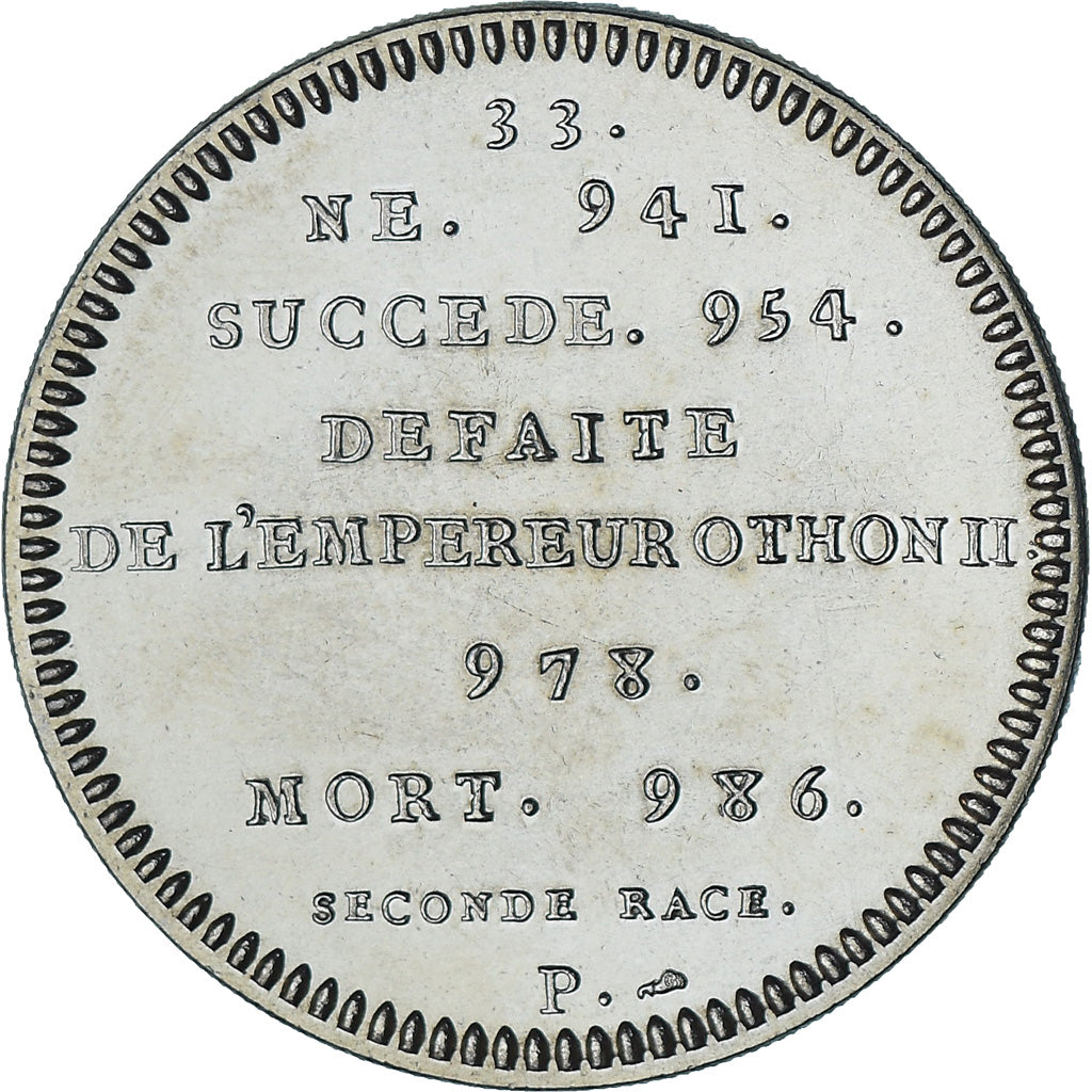 Frankreich, Medaille, Les Rois de France, Lothaire, History, UNZ, Kupfer-Nickel