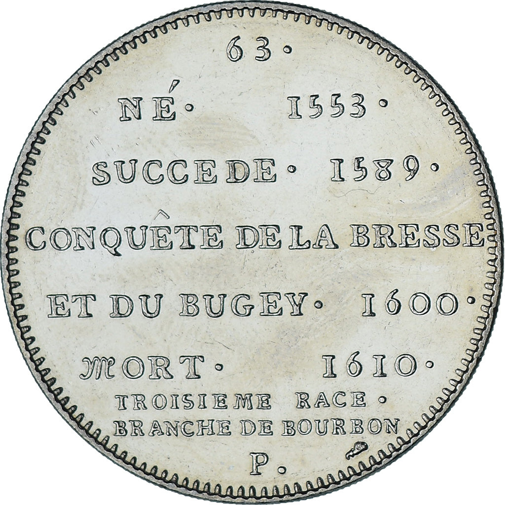 Frankrijk, Medaille, Les Rois de France, Henri IV, History, UNC-, Cupro-nikkel