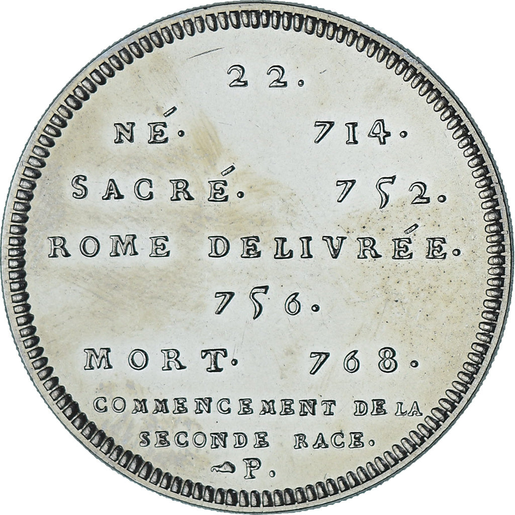 Frankreich, Medaille, Les Rois de France, Pépin le Bref, History, UNZ