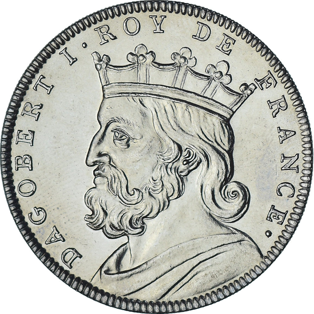 Frankreich, Medaille, Les Rois de France, Dagobert I, History, UNZ