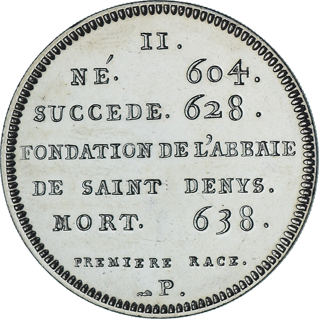 Frankreich, Medaille, Les Rois de France, Dagobert I, History, UNZ