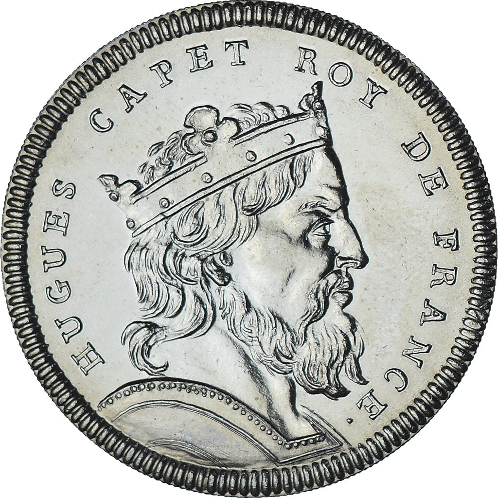 Frankrijk, Medaille, Les Rois de France, Hugues Capet, History, UNC-