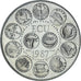 Frankreich, Medaille, Ecu Europa, Marianne, Society, 1987, UNZ, Kupfer-Nickel
