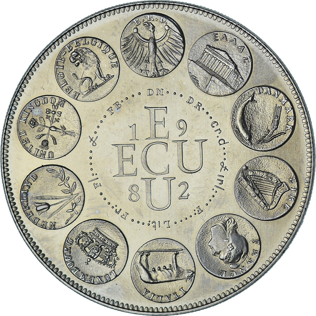 Francia, medaglia, Ecu Europa, Marianne, Society, 1982, SPL, Rame-nichel