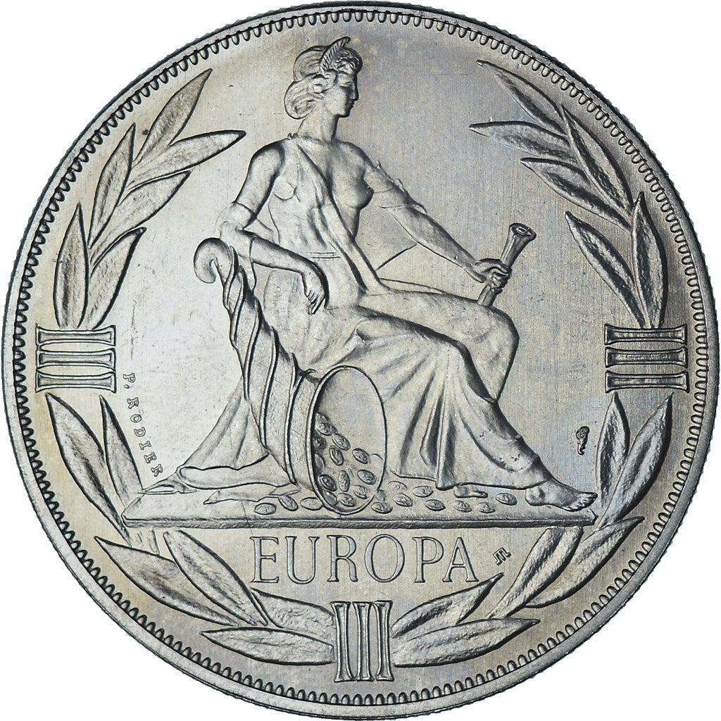Frankreich, Medaille, Ecu Europa, Marianne, Society, 1984, UNZ, Kupfer-Nickel