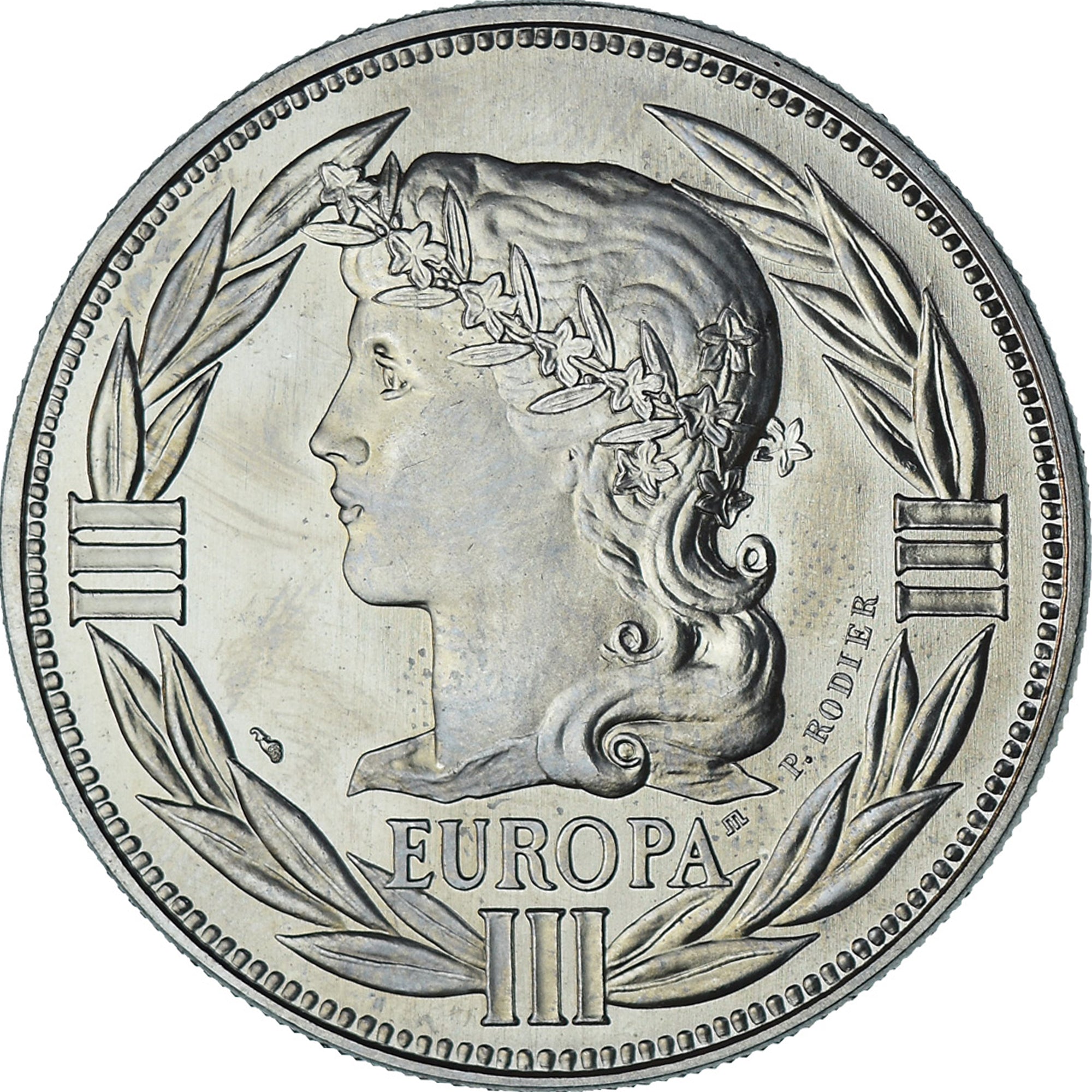 Frankreich, Medaille, Ecu Europa, Marianne, Society, 1986, UNZ, Kupfer-Nickel