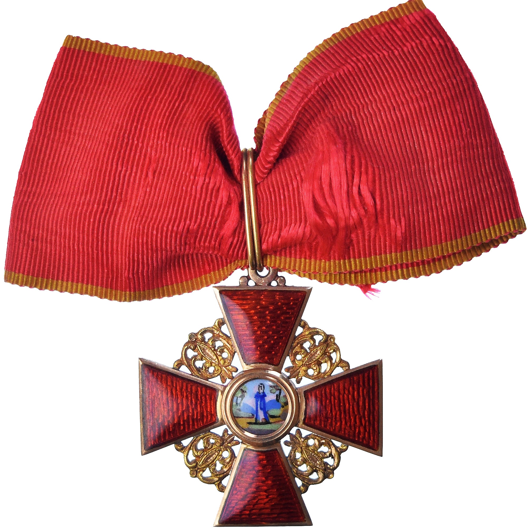 Russie, Ordre de Saint-Anne, Croix de 2ème Classe, Médaille, Officier