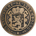 Moneda, Luxemburgo, William III, 10 Centimes, 1870, Utrecht, MBC, Bronce