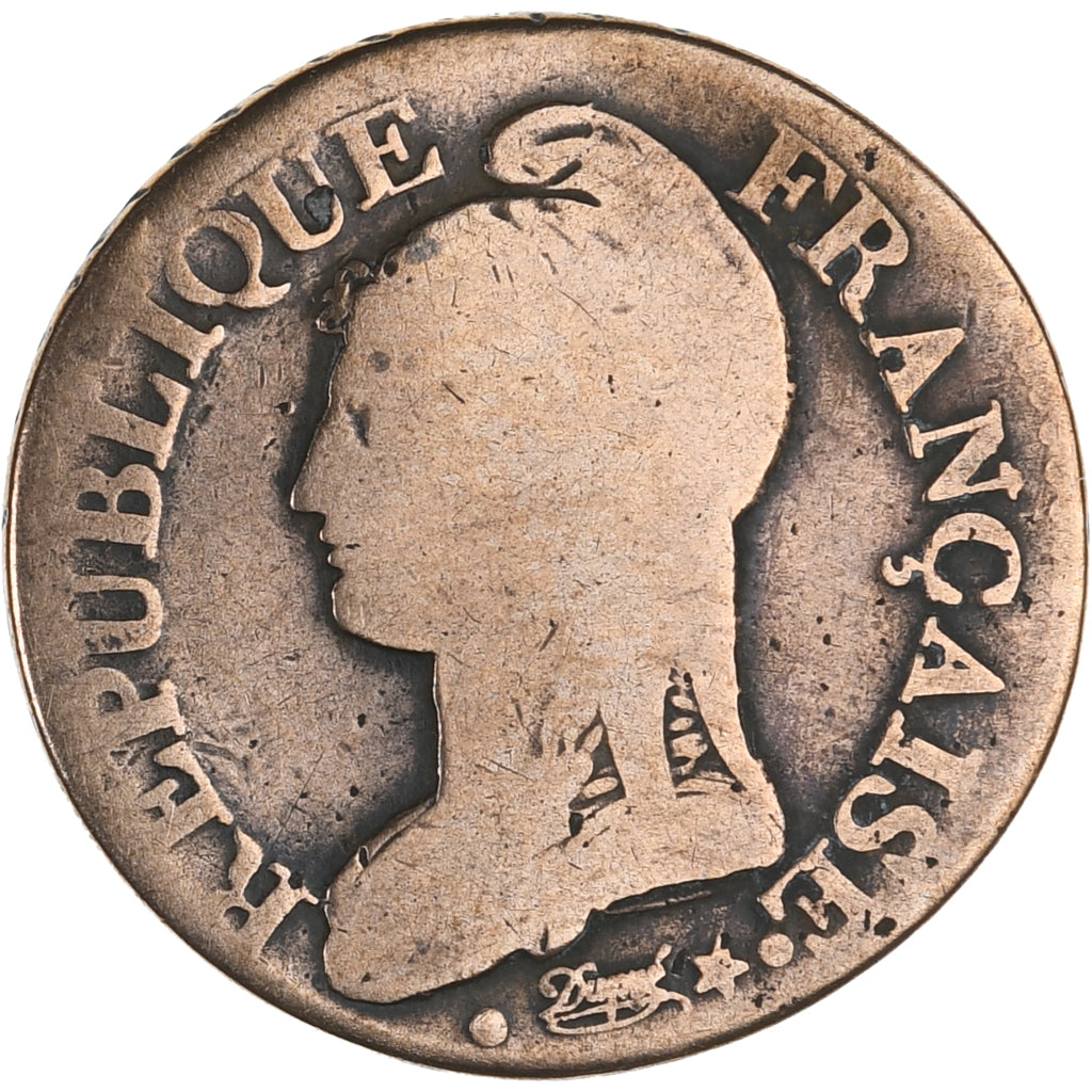 Coin, France, Dupré, 5 Centimes, An 9 (1801), Strasbourg, VF(30-35), Bronze