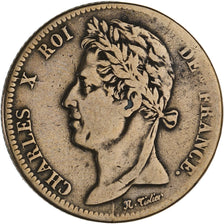 Colonies françaises, Charles X, 5 Centimes, 1828, Paris, TTB, Bronze, KM:10.1