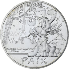 France, 50 Euro, Astérix et la paix - Idéfix, 2015, MS(63), Silver