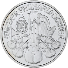 Austria, 1.5 EURO, Vienna Philharmonic, 2008, 1 Oz, MS(63), Silver