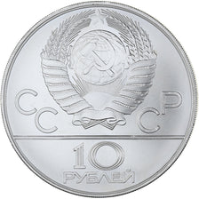 Coin, Russia, 10 Roubles, 1980, MS(63), Silver, KM:183