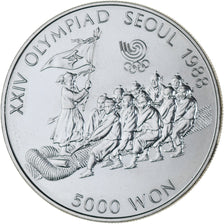 Moneta, COREA DEL SUD, 5000 Won, 1986, SPL, Argento, KM:55