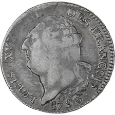 Coin, France, Écu de 6 livres françois, ECU, 6 Livres, 1793 / AN 5, Orléans