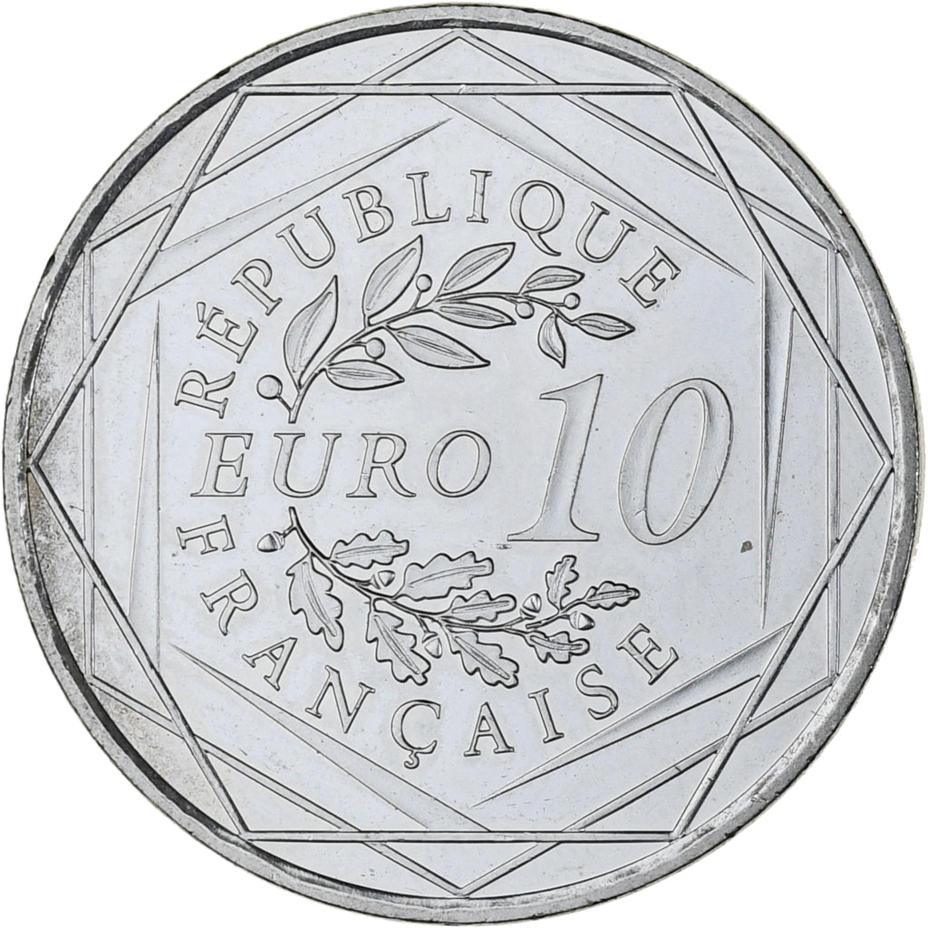 France, 10 Euro, Hercule, 2012, Paris, MS(60-62), Silver, KM:2073