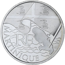 France, 10 Euro, Euros des régions, 2010, Paris, Martinique, MS(63), Silver