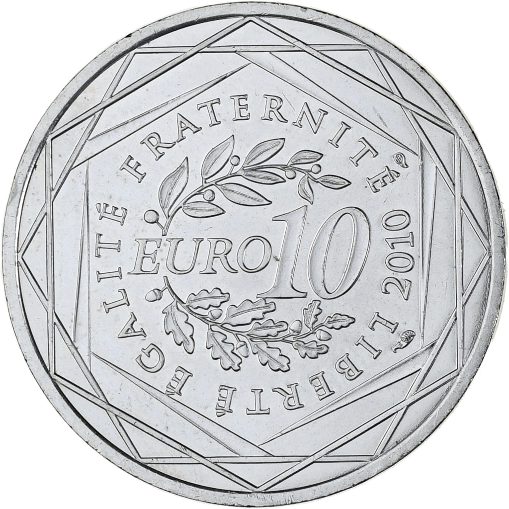 Frankreich, 10 Euro, Euros des régions, 2010, Paris, Martinique, UNZ, Silber