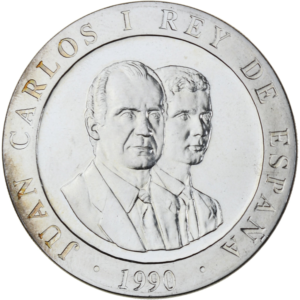 Moneda, España, Juan Carlos I, 2000 Pesetas, 1990, SC, Plata, KM:861