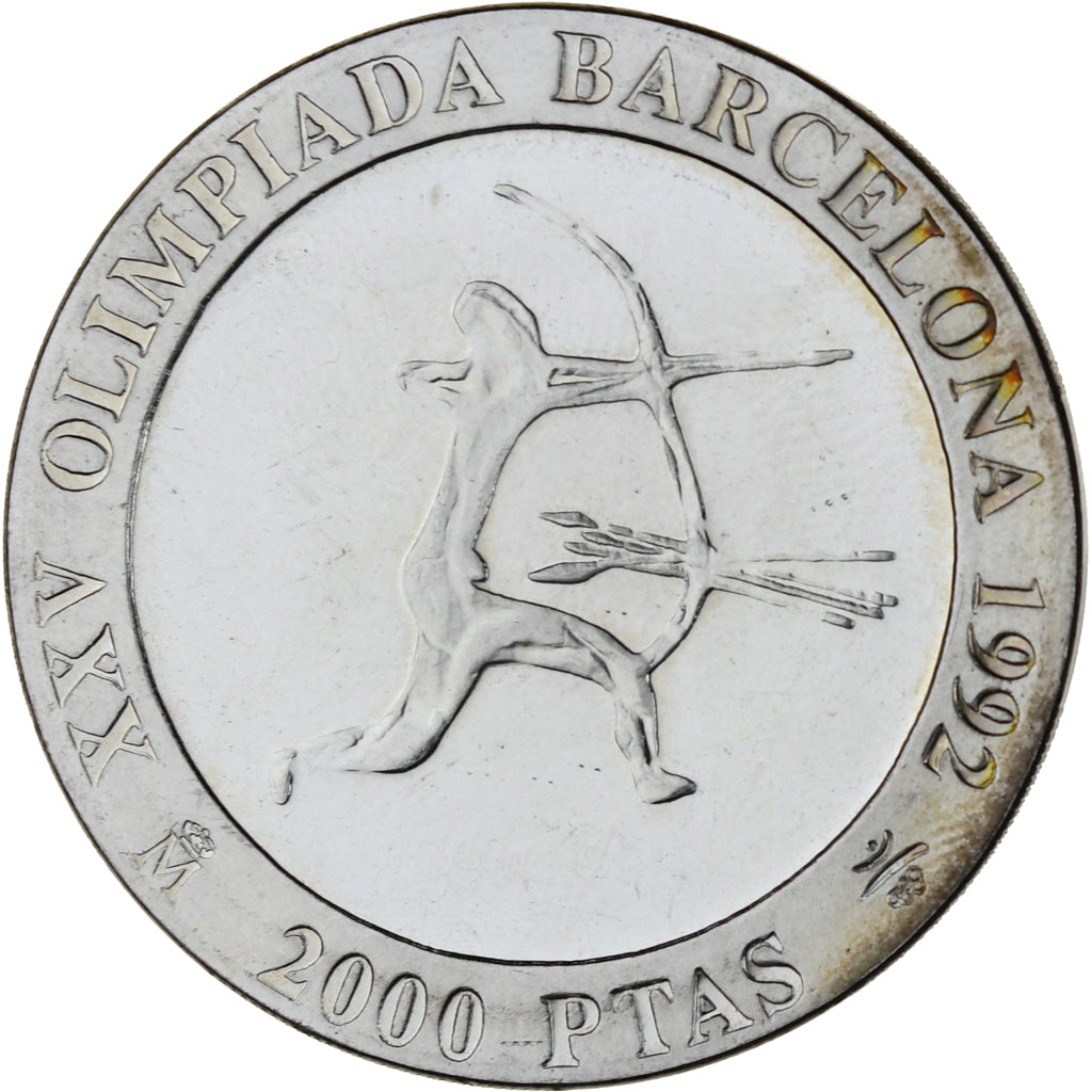 Moneda, España, Juan Carlos I, 2000 Pesetas, 1990, SC, Plata, KM:861