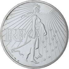 France, 50 Euro, Semeuse, 2010, Paris, MS(63), Silver, KM:1644