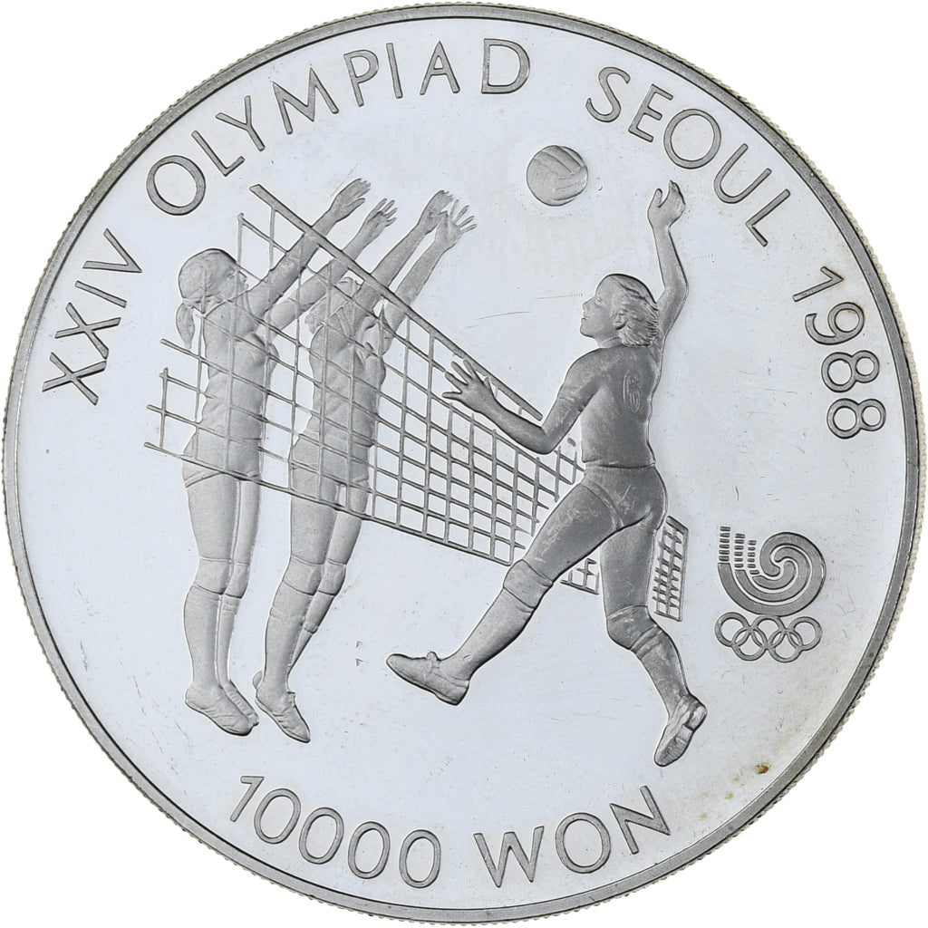 Coin, KOREA-SOUTH, 10000 Won, 1987, MS(60-62), Silver, KM:63