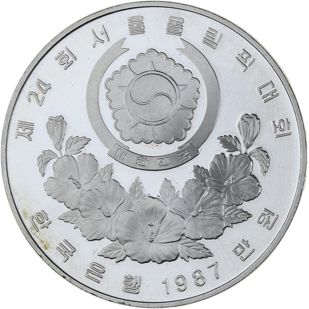 Coin, KOREA-SOUTH, 10000 Won, 1987, MS(60-62), Silver, KM:63